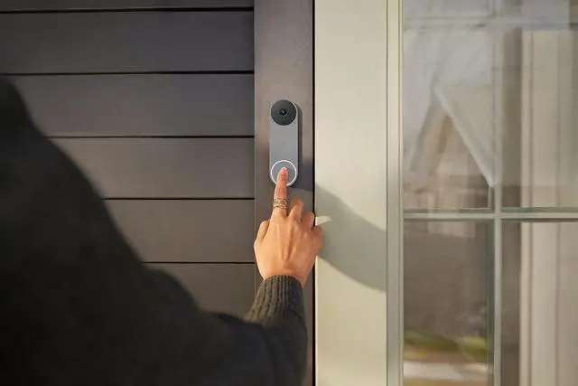 Alt view image 2 of 6 - Google Nest Doorbell (Wired, 2nd gen)- Ash