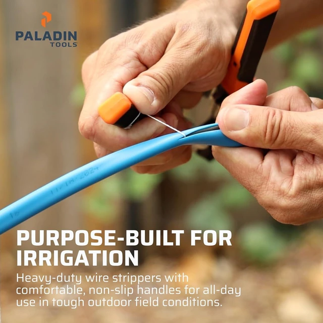 Alt view image 5 of 7 - TEMPO PA1140 2-Wire Slitter, All-in-One Irrigation Stripper, Cuter, Twister - 12/14 AWG Copper MAXI Cable Durable Ergonomic Handles for Field Use