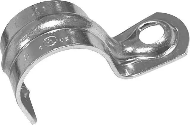 Main image of Sigma Engineered Solutions ProConnex 1901 EMT One-Hole Strap, 1/2-Inch, 100-Pack (Gray)