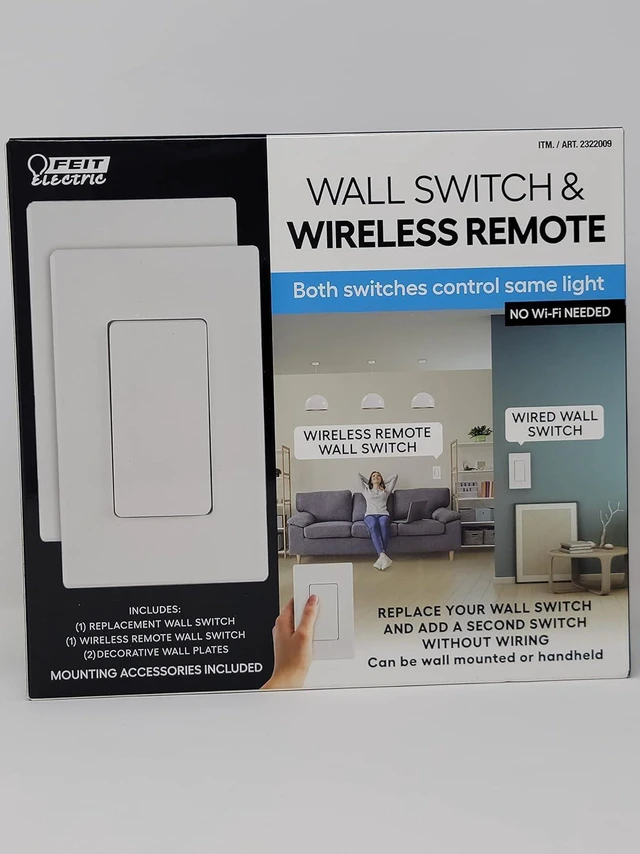 Main image of Wall Switch & Wireless Remote - Wall Mounted or Handheld