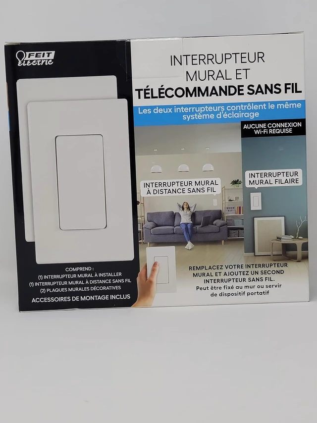 Alt view image 3 of 4 - Wall Switch & Wireless Remote - Wall Mounted or Handheld