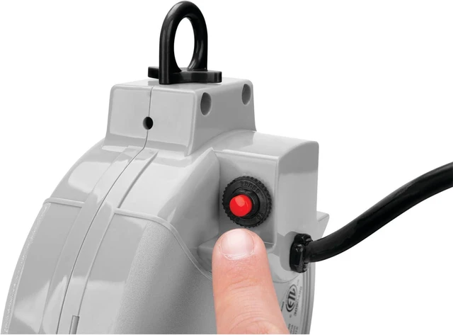 Alt view image 7 of 7 - Performance Tool W2275 20' 18GA Retractable Cord Reel with Spring Loaded Auto-Rewind