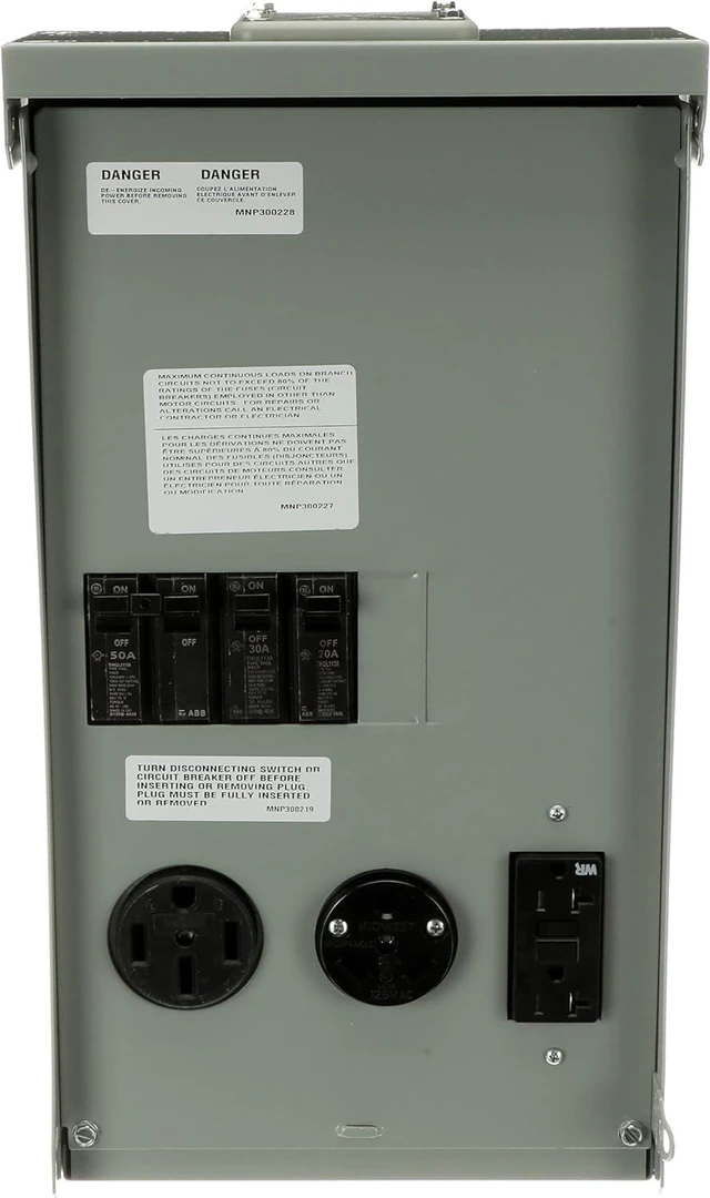 Main image of Midwest U075CTL010 100-Amp Outlet Box with GFCI
