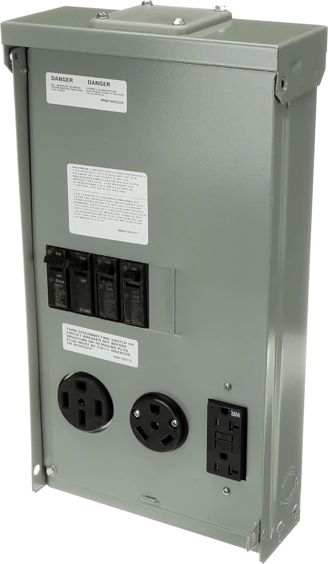 Alt view image 7 of 7 - Midwest U075CTL010 100-Amp Outlet Box with GFCI