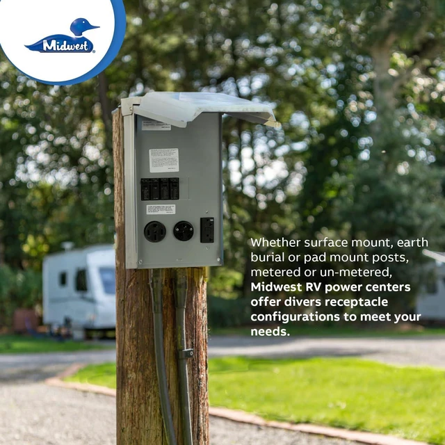 Alt view image 6 of 7 - Midwest U075CTL010 100-Amp Outlet Box with GFCI