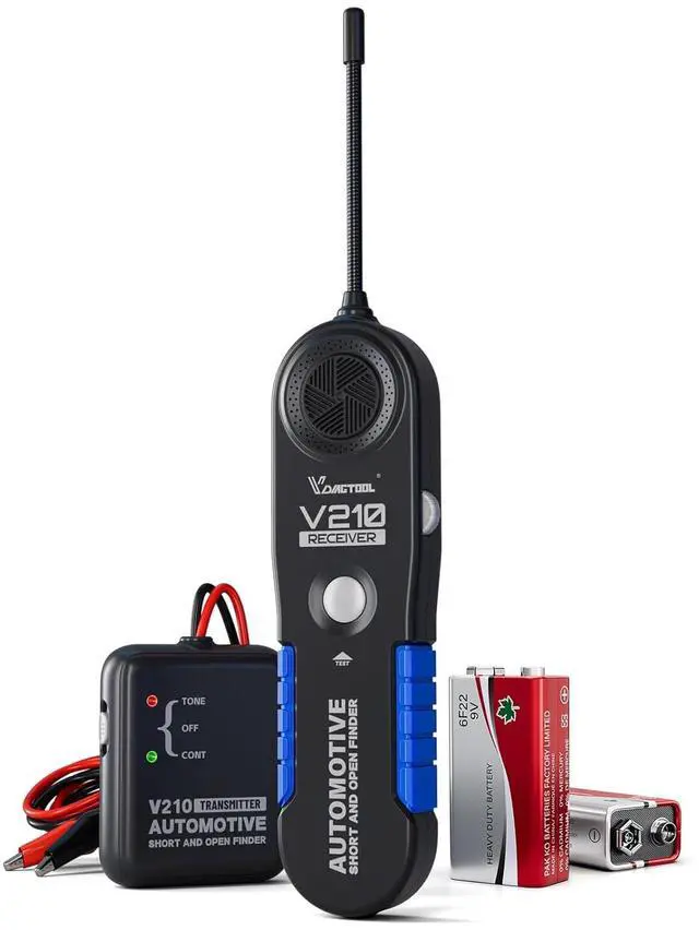 Main image of VDIAGTOOL V210 Wire Tracer Electrical Automotive Open & Short Finder Circuit Tester Circuit Breaker Finder Fault Probe Wire Tester Electrical DC 6-42V