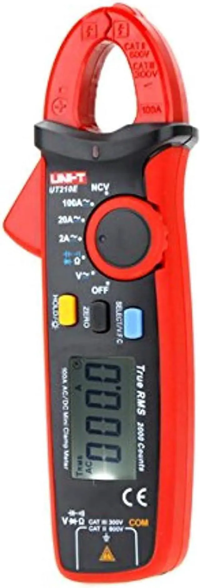Main image of UNI-T UT210E True RMS AC/DC Current/Voltage Mini Clamp Meters with Capacitance,Resistance Measurement