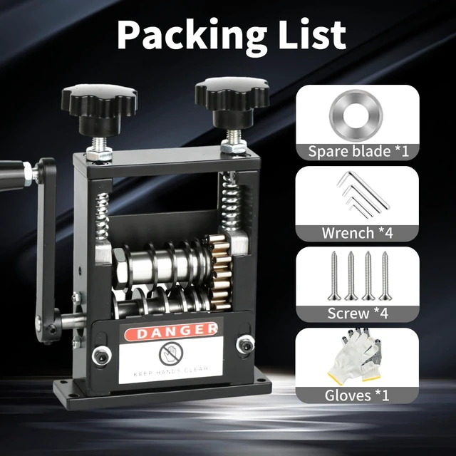 Alt view image 7 of 7 - Manual Wire Stripper Machine, Drill Powered Wire Stripping Machine with 6 Channels & 5 Blades for 0.12" to 0.67" Scrap Copper Wire, Hand Crank Wire Stripper Tool for DIY Cable Copper Wire Recycling