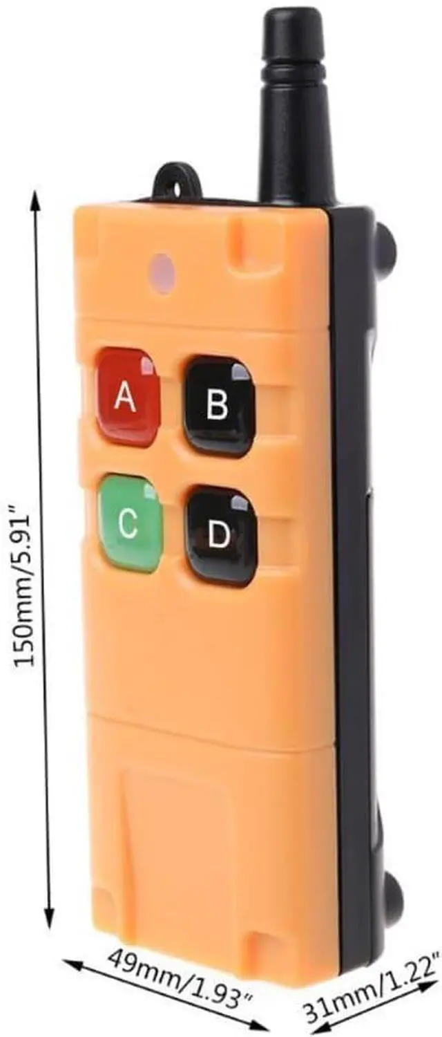 Alt view image 7 of 7 - DC 12V 24V 36V Wireless Remote Control Switch 10A 4CH 433Mhz 600ft Long Range Wireless Relay Switch for IndustrialHousehold Control etc