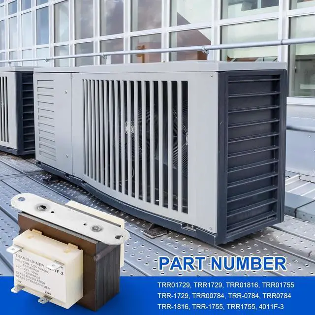 Alt view image 2 of 6 - TRR01729 Furnace Transformer, 4011F-3 HVAC Furnace Transformer Compatible with Trane, 120 Volt to 24 Volt TRR1729 TRR00784 TRR-0784 TRR0784 TRR-1816