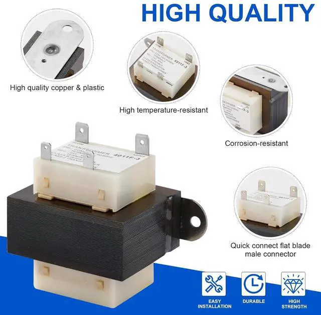 Alt view image 4 of 6 - TRR01729 Furnace Transformer, 4011F-3 HVAC Furnace Transformer Compatible with Trane, 120 Volt to 24 Volt TRR1729 TRR00784 TRR-0784 TRR0784 TRR-1816