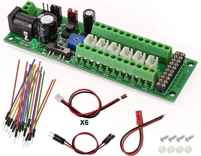Main image of Evemodel PCB012 Power Distribution Board Self-Adapt Distributor HO N O LED Street Light Hub DC AC Voltage Train Power Control