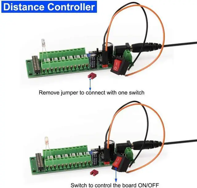 Alt view image 5 of 7 - Evemodel PCB012 Power Distribution Board Self-Adapt Distributor HO N O LED Street Light Hub DC AC Voltage Train Power Control