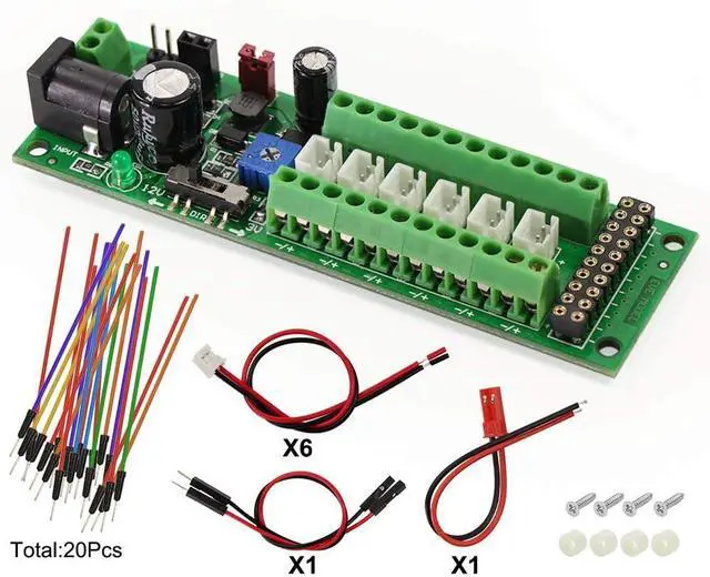 Alt view image 7 of 7 - Evemodel PCB012 Power Distribution Board Self-Adapt Distributor HO N O LED Street Light Hub DC AC Voltage Train Power Control