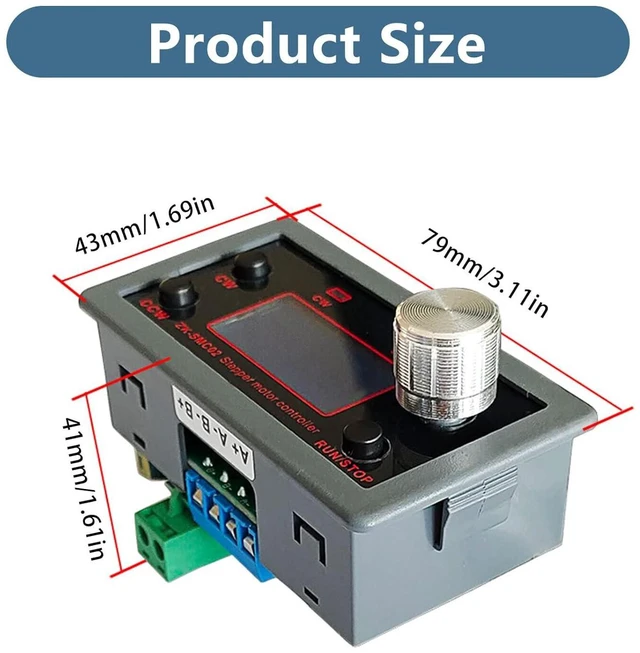 Alt view image 2 of 7 - DC Stepper Motor Driver and Controller, ZK-SMC02 Integrated Board DC 5~30V 4A Forward/Reverse Pulse Speed Angle Control Module Programmable PLC Serial Communication Drive All-in-One for 42 57 Motor