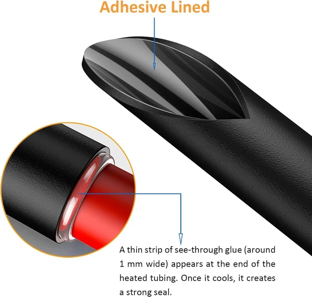 Alt view image 3 of 6 - 355pcs Heat Shrink Tubing Kit with 1000W Heat Gun, 3:1 Shrink Waterproof Industrial Terminals, Marine Grade Wire Connector Tube, 3.15" Length