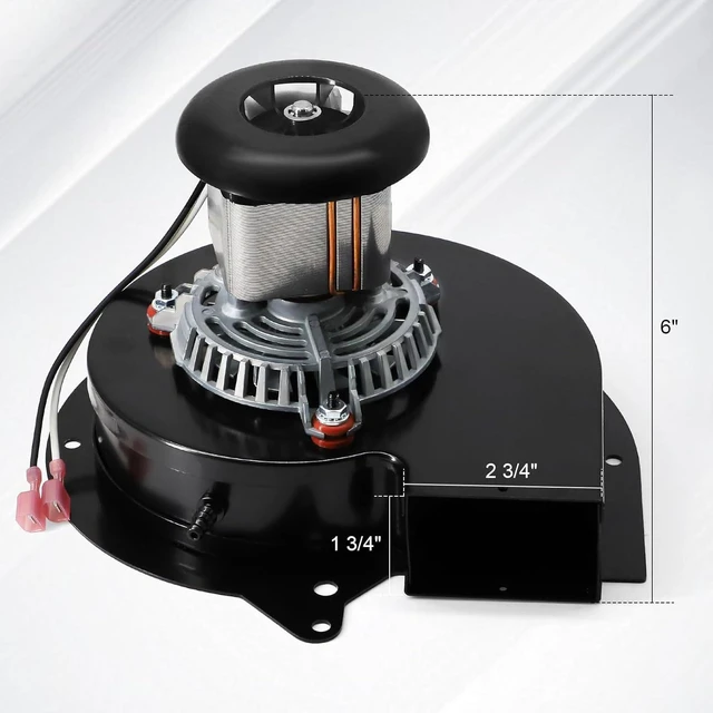 Alt view image 2 of 7 - Hiorucet Furnace Draft Inducer Motor for Lennox 31L5501, 24W95, FASCO A200, 7002-2975, 7002-3509, Rotom LB113219A, FB-RFB495, Furnace Blower Motor 115V, Shade Motor, CCW Rotation
