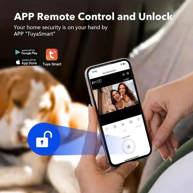 Alt view image 3 of 7 - Wireless Video Doorbell Camera with 7 Inch Monitor, Home Video Door Phone Intercom System, 2-Way Audio, PIR Motion Detection, Local Storage, No Monthly Fee, Tuya Smart APP