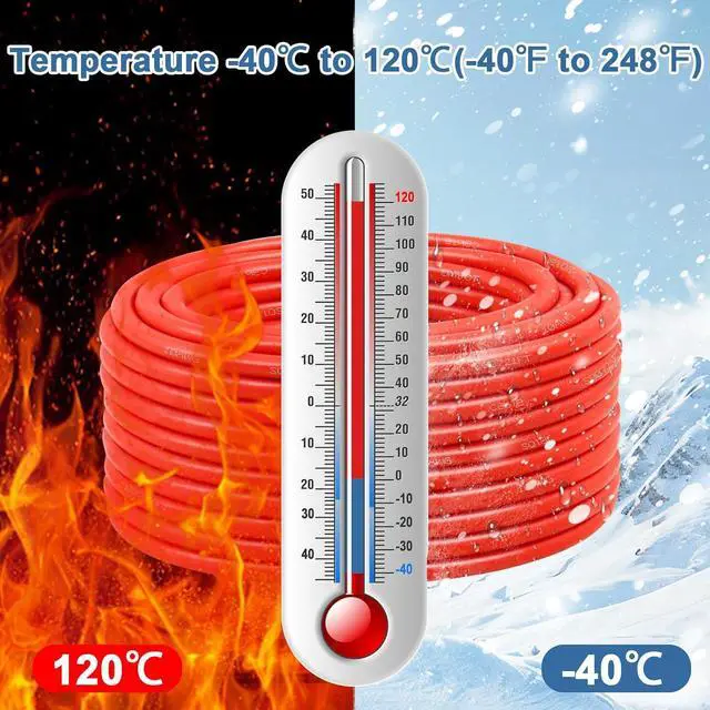 Alt view image 4 of 7 - Solar Panel Wire 10 AWG(6mm²) - Extension Cable 30Ft Black & 30Ft Red 10 Gauge Tinned Copper PV Wire for Outdoor Automotive RV Solar Panel Boat Marine (Black+Red)