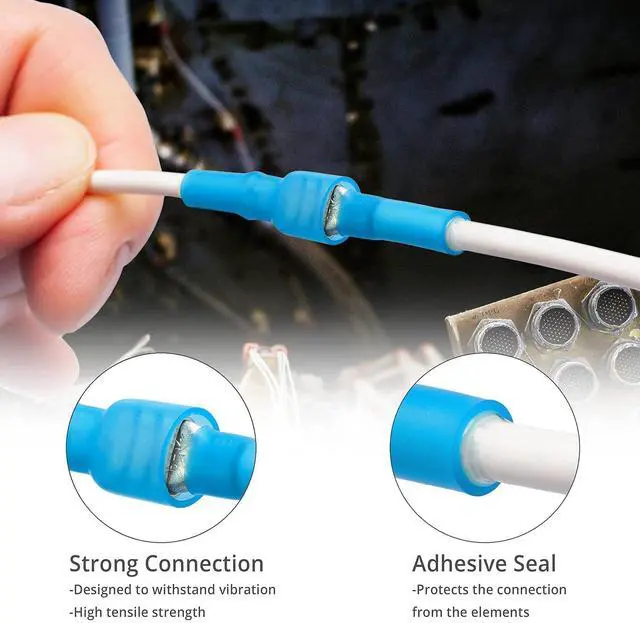 Alt view image 5 of 7 - Wirefy Spade Connector Kit - Male and Female Spade Wire Connectors Kit - Quick Disconnect Electrical Terminal Connectors - 22-10 Gauge - 250 PCS