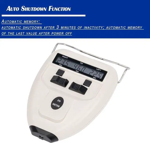 Alt view image 3 of 7 - Aist Optics 45~82 mm Optical Digital Pupillary Distance Meter LED PD Pupilometer Interpupillary Measuring Tool Ophthalmic Equipment with LCD Display PDs (battery not included) , White