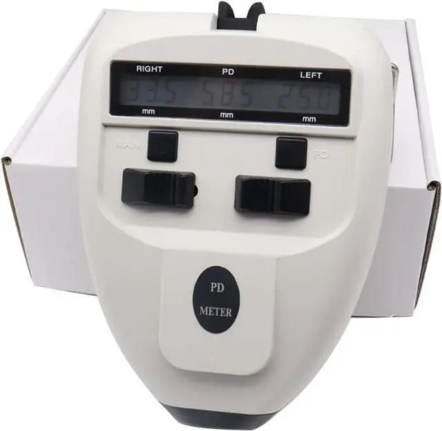 Alt view image 6 of 7 - Aist Optics 45~82 mm Optical Digital Pupillary Distance Meter LED PD Pupilometer Interpupillary Measuring Tool Ophthalmic Equipment with LCD Display PDs (battery not included) , White