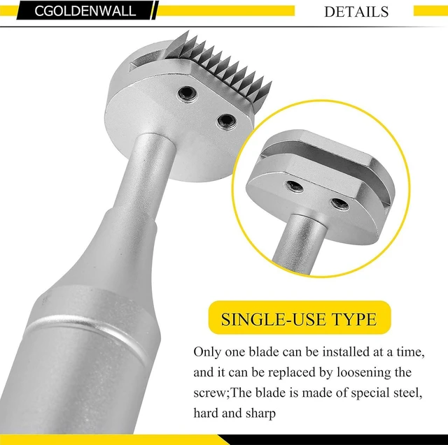 Alt view image 3 of 6 - CGOLDENWALL Cross Hatch Adhesion Tester Cross-Cut Tester Kit Multi-Blade Cutter spacing: 1 +0.01mm, 2+0.01mm