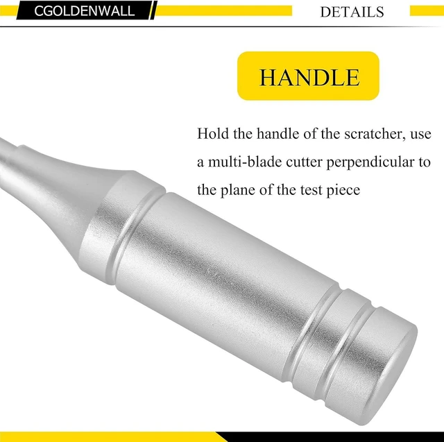 Alt view image 6 of 6 - CGOLDENWALL Cross Hatch Adhesion Tester Cross-Cut Tester Kit Multi-Blade Cutter spacing: 1 +0.01mm, 2+0.01mm