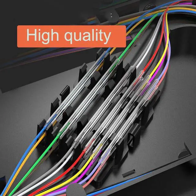 Alt view image 5 of 7 - Preshrunk Fiber Optic Fusion Splice Protection Sleeves Splicing Protector Heat Shrink Tube Clear Single Fiber, OD2.5mm 60mm(L) After Shrinking 400PCS