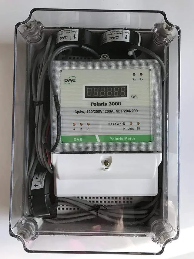 Alt view image 4 of 6 - DAE P204-200-S KIT, UL kWh Smart Submeter, 3 Phase, 200A, 120-480V, 3 Solid Core CTs(Inner Diameter 1.02")