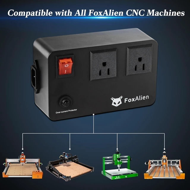 Alt view image 6 of 7 - FoxAlien Relay Module Relay Switch for CNC Router Machines, Routers and Dust Collector Connecting