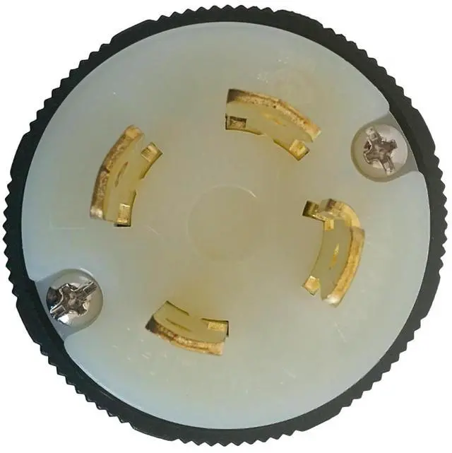 Alt view image 2 of 5 - OCSParts L16-30P Grounding Locking Plug, 30A 480V AC, 3 Pole 4 Wire, cUL Listed, NEMA L16-30 (Pack of 5)