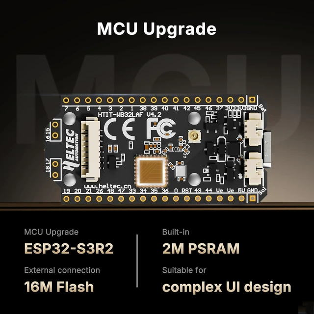 Alt view image 2 of 7 - Heltec ESP32 LoRa 32 V4 Development Board with OLED Display & L76 GNSS GPS Module, 27dBm High Power ESP32 S3 SX1262 Chip for Meshtastic WiFi IoT & Smart Home