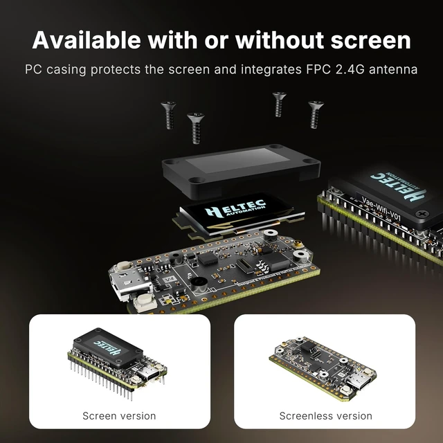 Alt view image 6 of 7 - Heltec ESP32 LoRa 32 V4 Development Board with OLED Display & L76 GNSS GPS Module, 27dBm High Power ESP32 S3 SX1262 Chip for Meshtastic WiFi IoT & Smart Home