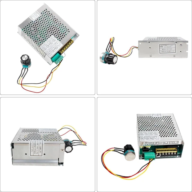 Alt view image 7 of 7 - RATTMMOTOR 300W Mach3 Fuction CNC Spindle Motor Speed Controller 6A Power Supply Converter AC110V/220V Compatible with 300W Spindle Motor for CNC Router Milling Machine