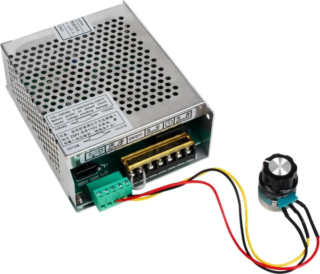 Main image of RATTMMOTOR 300W Mach3 Fuction CNC Spindle Motor Speed Controller 6A Power Supply Converter AC110V/220V Compatible with 300W Spindle Motor for CNC Router Milling Machine
