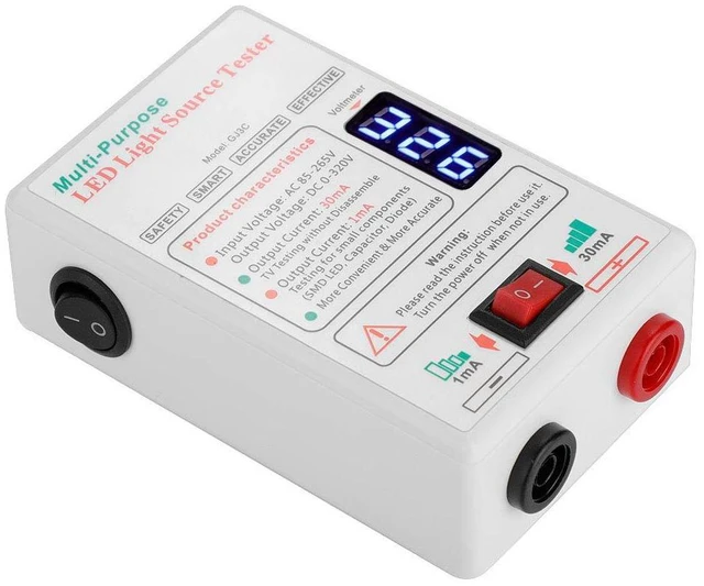 Alt view image 6 of 7 - LED TV Tester, ASHATA 0-320V Output LED Lamp LED TV Backlight Tester Dual Insulation Design LED Light Tester with Multi-Level for LED Application