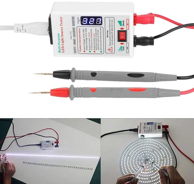 Alt view image 4 of 7 - LED TV Tester, ASHATA 0-320V Output LED Lamp LED TV Backlight Tester Dual Insulation Design LED Light Tester with Multi-Level for LED Application