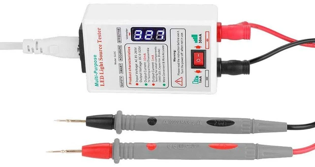 Alt view image 7 of 7 - LED TV Tester, ASHATA 0-320V Output LED Lamp LED TV Backlight Tester Dual Insulation Design LED Light Tester with Multi-Level for LED Application