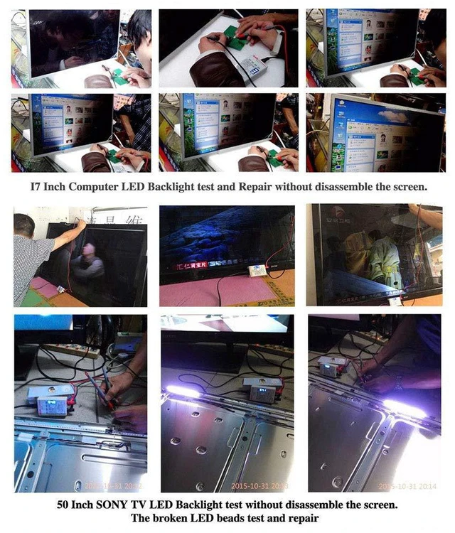 Alt view image 5 of 7 - LED TV Tester, ASHATA 0-320V Output LED Lamp LED TV Backlight Tester Dual Insulation Design LED Light Tester with Multi-Level for LED Application