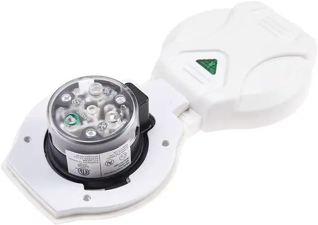 Alt view image 2 of 7 - RV 30 Amp Power Inlet Replacement,NEMA L5-30P Twist Lock Shore Plug with Green Light Indicator and Foam Weather Seal for Camper Trailer Motorhome and Van Conversion,Rated for 30A 125V