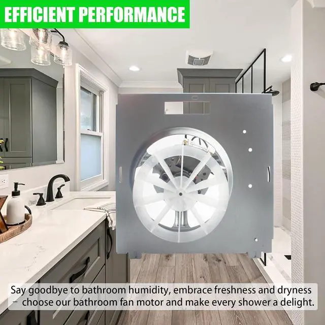 Alt view image 6 of 7 - QQZ Bathroom Fan Replacement Parts S0503B000,for Nutone 763RLN 763RLL 763RLN-R01, 50 CFM, 2.5 Sones,aslo Fits 763RL/769RL A Unit