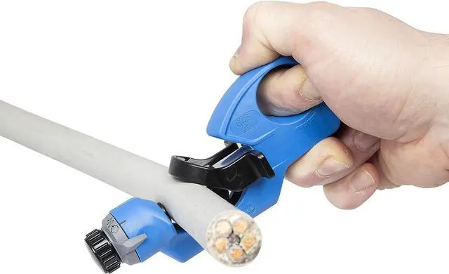 Alt view image 2 of 7 - WEICON Cable Stripper No. 4-29 Spiral/Stripping Tool for Spiral Cut/Round Cut/Longitudinal Cut