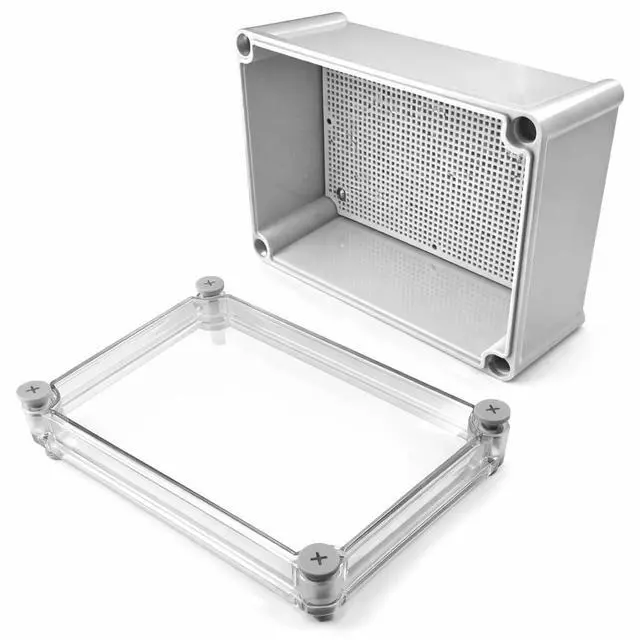 Alt view image 3 of 6 - MGI SpeedWare Electrical Junction Box with Mounting Plate and IP67 Waterproof Clear Cover (11" x 7.5" x 5")