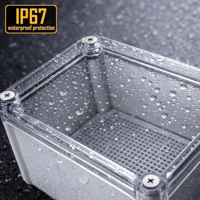 Alt view image 5 of 6 - MGI SpeedWare Electrical Junction Box with Mounting Plate and IP67 Waterproof Clear Cover (11" x 7.5" x 5")