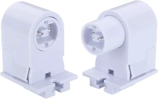 Alt view image 2 of 6 - R17D/HO Tombstone Base Holder Socket Connector T8/T10/T12 8ft LED Light Replacement Fluorescent Plunger Lampholder Adaptor 5 Pairs