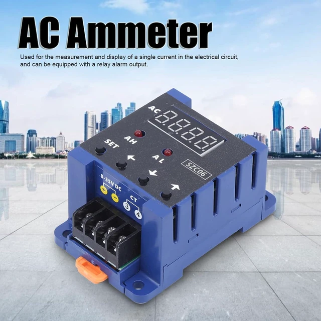 Alt view image 5 of 7 - SZC06, DC8 35V AC Digital Ammeter, Real time Monitoring, with Alarm Output, for Electrical Circuit Measure (100A)