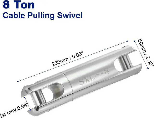 PATIKIL 8 Ton Cable Pulling Swivel, Alloy Wire Puller Cable Pulling ...