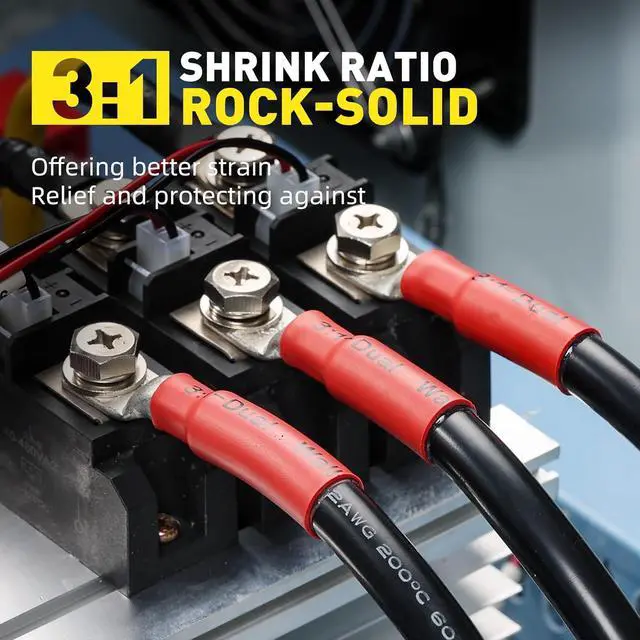 Alt view image 4 of 7 - haisstronica 620PCS Solder Seal Wire Connectors with Heat Shrink Tubing Kit - Solder Sticks Wire Terminals Waterproof Electrical Connectors and 3:1 Shrinking Tube for Marine,Automotive,Wiring Projects