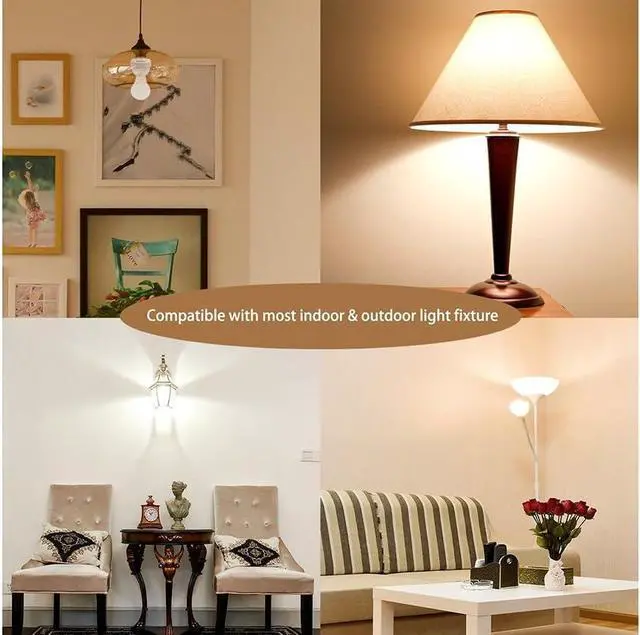 Alt view image 7 of 7 - Motion Sensor Light Socket, Radar Motion E26 Screw LED CFL Incandescent Bulb Adapter, Dusk to Dawn Dimmable Control (2)